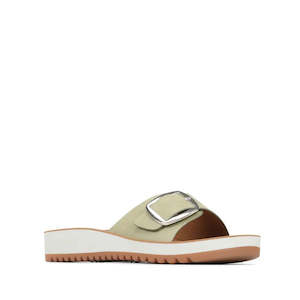 Los Cabos Naja Women's Slide Single Strap Sandal Sage Green