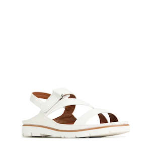 Shoe: Los Cabos Ashli Sandal With Back Strap White