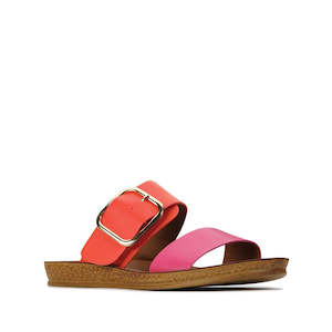 Shoe: Los Cabos Doti Pink/Orange Light Flexible Sandal