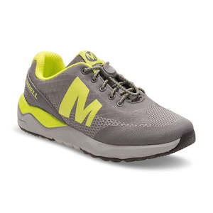 Merrell Kids Versent Bungee Cord Trainer Grey/Lime