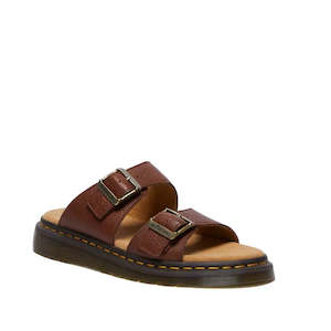 Shoe: Dr Martens Josef Slide Sandal Cashew Ambassador Leather