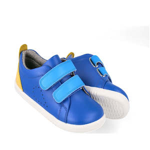 Shoe: Bobux Iwalk Grass Court Azzure Blue Leather Trainer 640507