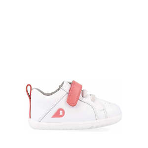 Bobux Step Up SU Pace Sneaker First Walker White Coral