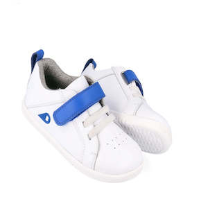 Bobux Kids IWalk IW Pace Sneaker White Blue 650401