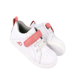 Bobux Kids IWalk IW Pace Sneaker White Coral  650402