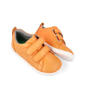 Bobux Iwalk Grass Court Apricot Crush Leather Trainer 640509