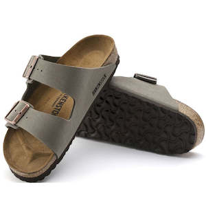 Birkenstock Arizona Birkibuc Stone Narrow Width