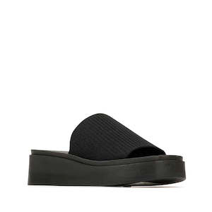 Los Cabos Pass Women's Wedge Heeled Slide Sandal Black