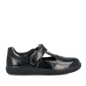 Bobux Kid+ Flurry Patent Mary Jane Black Leather School Shoe