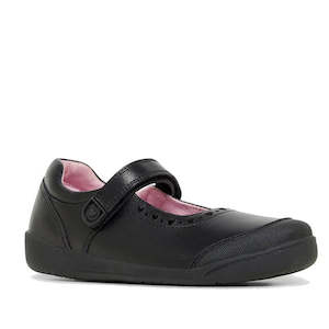 Clarks - Bianca D Fit Narrow Width Velcro Leather School Shoes Mary Jane