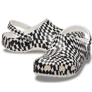 Crocs Classic Clog Warped Checker Black/White Adults