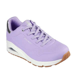 Skechers Uno Shimmer Away Lilac Trainer Pull On