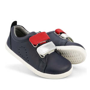 Shoe: Bobux  IWalk IW SWITCH Grass Court Toddlers Leather Sneaker Navy