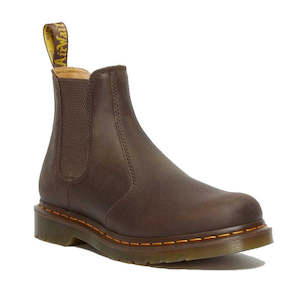 Dr Martens - 2976 YS Chelsea Boot Yellow  Stitching  Crazy Horse Brown