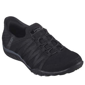 Shoe: Skechers Breathe Easy Roll With Me SLIP INS Black