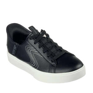 Shoe: Skechers Eden LX Royal Stride Black White Slip In Trainer