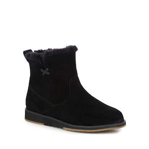 Shoe: Emu - Women's Beach Mini Black Wool Boot