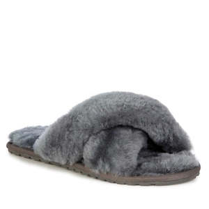 Shoe: EMU Women's Mayberry Charcoal Grey Scuff Slipper