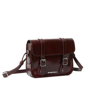 Dr Martens 7 Inch Satchel Vegan Cherry Red Oxford Brush