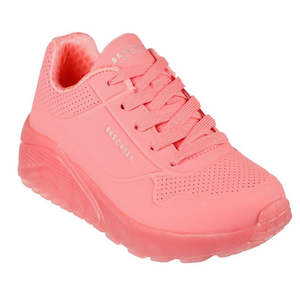 Shoe: Skechers Kids Uno Ice Coral Orange Lace Up