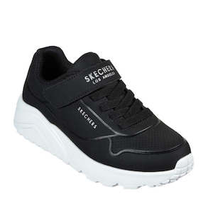 Skechers Kids Uno Lite Vendox Black Hook & Loop Trainer