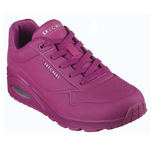 Shoe: Skechers Uno Stand On Air Womens Trainer Magenta