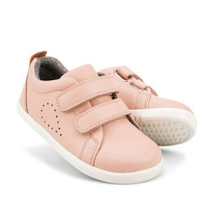 Shoe: Bobux Iwalk Grass Court Seashell Pink Leather Trainer 633724