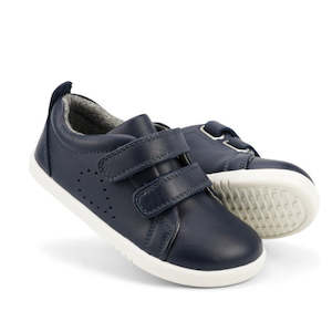 Shoe: Bobux Iwalk Grass Court Navy Leather Trainer 633742