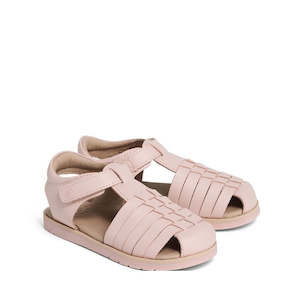 Pretty Brave Frankie Closed Toe Leather Sandal Soft Pink