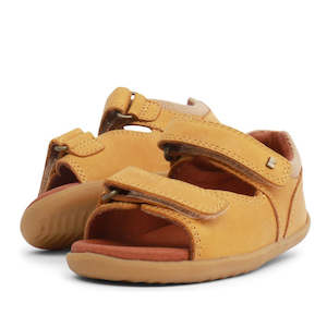 Shoe: Bobux Step Up SU Driftwood Toddlers Sandal Chartreuse Yellow 728608