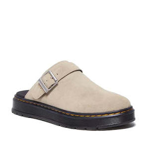 Dr Martens - Brookline Suede Mule Clog Sandal Light Tan