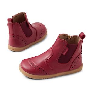 Bobux Iwalk Billie Toddlers Leather Boot Tibitan Red 652004