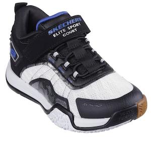 Skechers Boys Elite Sport Court Black/white