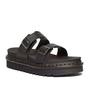 Dr Martens - Black Myles Black Bar Athena Leather Sandal