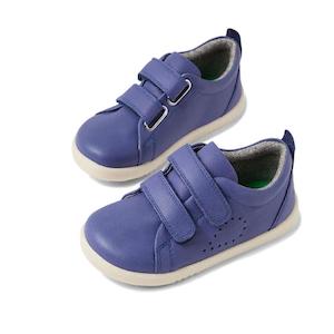 Bobux Iwalk Grass Court Future Dusk Purple Leather Trainer 640511