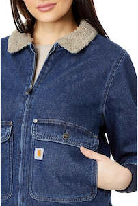 Carhartt WOMENS Relaxed Fit SHERPA-LINED DENIM Jacket