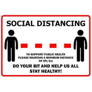 Social Distancing Sign