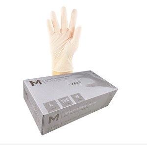 Work clothing: Latex Gloves Powder Free - White  - Matthews