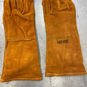 Work clothing: CRE Welders Gauntlet glove Mustard