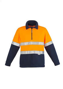 Work clothing: Hi Vis Polar Fleece Jumper - Hoop Taped