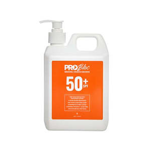 Work clothing: Probloc Sunscreen 1Ltr 50+