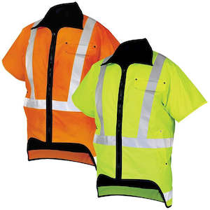 Work clothing: TFH774 Tufflex Short Sleeve Vest with Reflect Tape