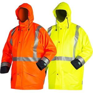 Work clothing: Tufflex Unlined Hi Vis Parka with Ref Tape -  TFH770