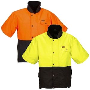 Outback Oilskin Hi-Viz Sleeved Vest 6040