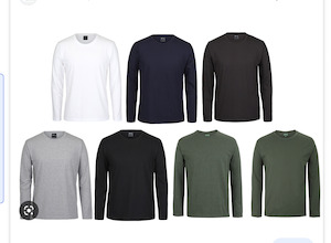 Work clothing: JB'S Long sleeve Cotton Tee 1LSNC