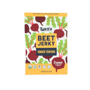 Organic Beet Jerky - Ginger Teriyaki - 6 x 57g