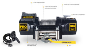 Novawinch PRO Series Electric Winch - 18,500lb 12 volt