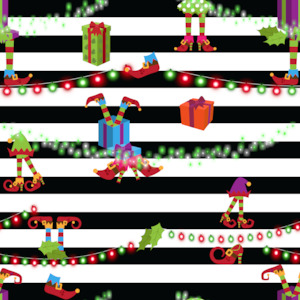 Custom Print: Elf and Stripes  - Custom Pre-order