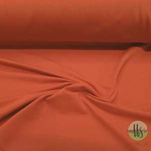 Cotton Spandex Plain: Burnt Orange-  Cotton Spandex-230g