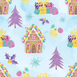 Gingerbread House - Cotton Spandex - 250g 50cm